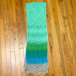 Missoni green/blue scarf